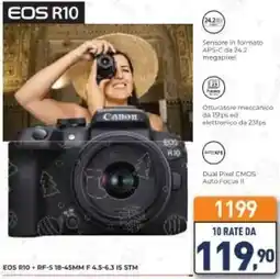 Unieuro Canon EOS R10 offerta