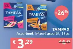 Ipersoap TAMPAX Assorbenti interni 18pz offerta
