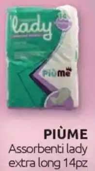 Ipersoap PIÙME Assorbenti lady extra long 14pz offerta