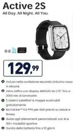 Unieuro amazfit Active 2S offerta