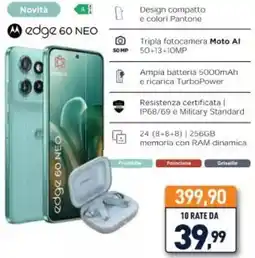 Unieuro Motorola edge 60 NEO offerta