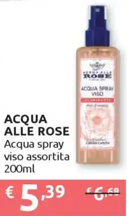 Ipersoap ACQUA ALLE ROSE Acqua spray viso offerta