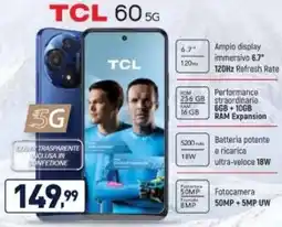 Unieuro TCL 60 5G offerta