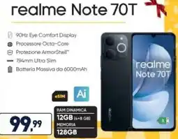 Unieuro realme Note 70T offerta