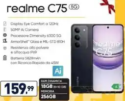 Unieuro realme C75 offerta