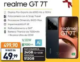Unieuro realme GT 7T offerta
