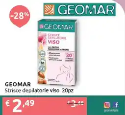 Ipersoap GEOMAR Strisce depilatorie viso 20pz offerta