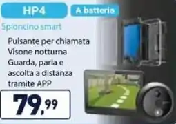Unieuro EZVIZ HP4 Spioncino smart offerta