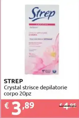 Ipersoap STREP Crystal strisce depilatorie corpo 20pz offerta