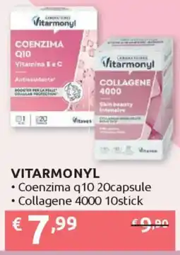 Ipersoap VITARMONYL Coenzima q10 20capsule - Collagene 4000 10stick offerta