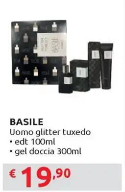 Ipersoap BASILE Uomo glitter tuxedo offerta
