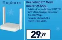 Unieuro KeeneticOS Mesh Router AC1200 offerta