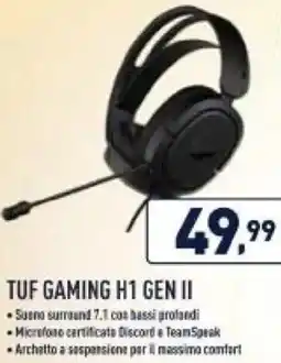 Unieuro TUF GAMING H1 GEN II offerta