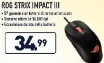 Unieuro ROG STRIX IMPACT III offerta