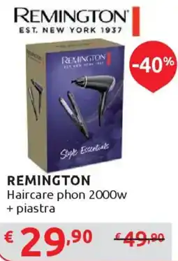 Ipersoap REMINGTON Haircare phon 2000w + piastra offerta