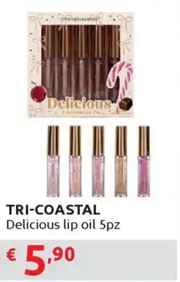 Ipersoap TRI-COASTAL Delicious lip oil 5pz offerta