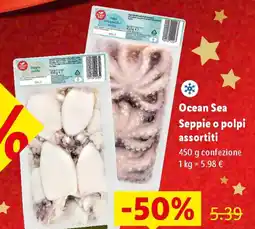 Lidl Ocean Sea Seppie o polpi offerta