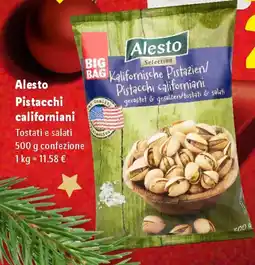 Lidl Alesto Pistacchi californiani offerta