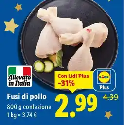 Lidl Fusi di pollo offerta