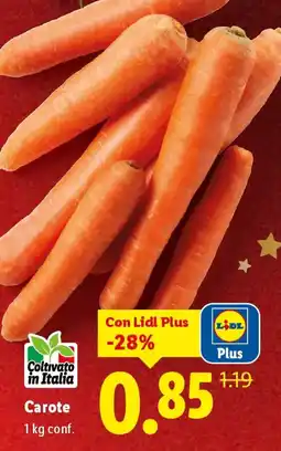 Lidl Carote offerta