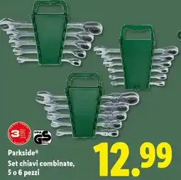 Lidl Parkside Set chiavi combinate, 5 o 6 pezzi offerta