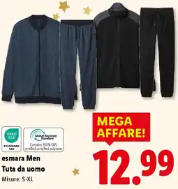 Lidl esmara Men Tuta da uomo offerta