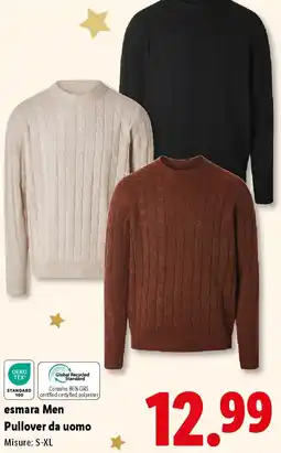 Lidl esmara Men Pullover da uomo offerta