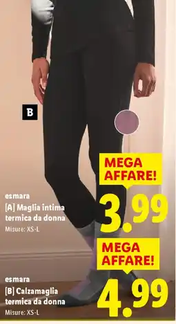 Lidl esmara Calzamaglia termica da donna offerta