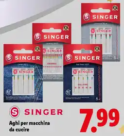 Lidl SINGER Aghi per macchina da cucire offerta