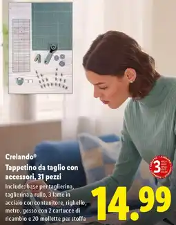Lidl Crelando Tappetino da taglio con accessori, 31 pezzi offerta