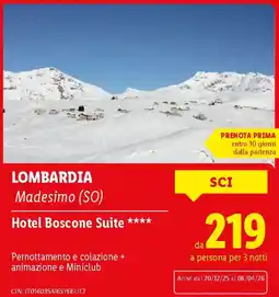 Lidl LOMBARDIA Hotel Boscone Suite offerta