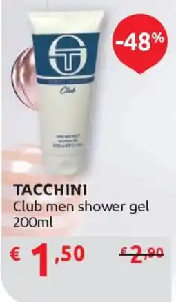 Ipersoap TACCHINI Club men shower gel offerta