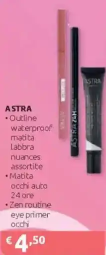 Ipersoap ASTRA Outline waterproof matita labbra nuances offerta