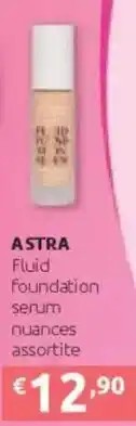 Ipersoap ASTRA Fluid foundation serum offerta
