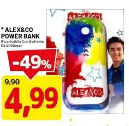 DPiù Alex&co power bank offerta