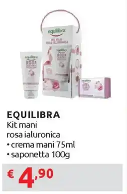 Ipersoap EQUILIBRA Kit mani rosa ialuronica offerta
