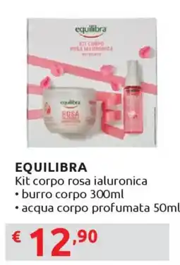 Ipersoap EQUILIBRA Kit corpo rosa ialuronica offerta