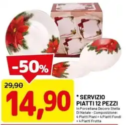 DPiù Servizio piatti 12 pezzi offerta