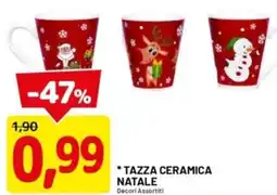 DPiù Tazza ceramica natale offerta