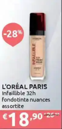 Ipersoap L'ORÉAL PARIS Infaillible 32h fondotinta offerta