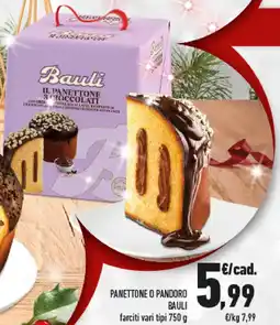 Conad Panettone o pandoro BAULI offerta