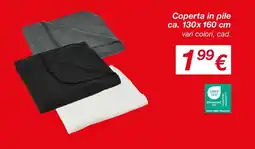 KiK Coperta in pile ca. 130x 160 cm offerta