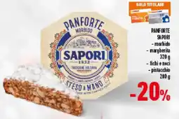 Conad PANFORTE SAPORI morbido nargherita offerta