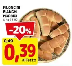 DPiù Filoncini bianchi morbidi offerta