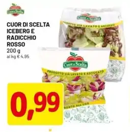 DPiù Cuor di scelta iceberg e radicchio rosso offerta