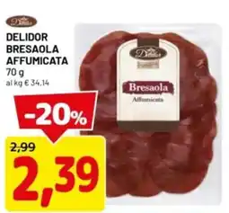 DPiù Delidor bresaola affumicata offerta