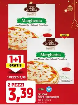 DPiù Delidor pizza margherita offerta