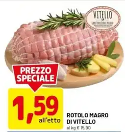 DPiù Rotolo magro di vitello offerta
