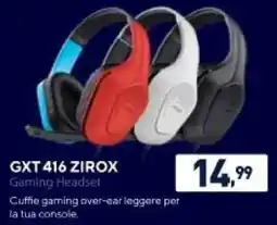 Unieuro GXT 416 ZIROX Gaming Headset offerta