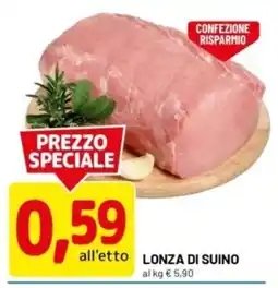 DPiù Lonza di suino offerta